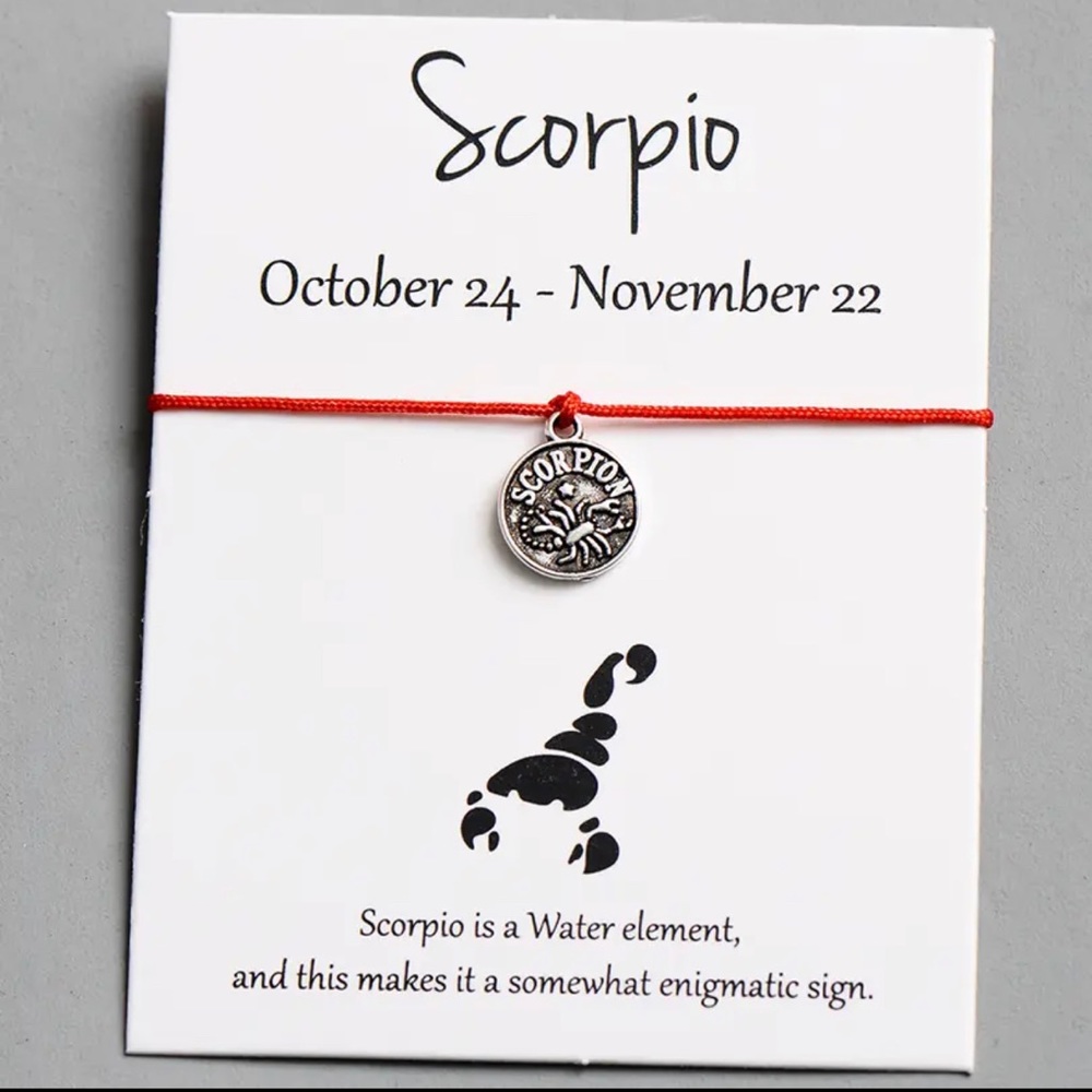 Scorpio ♏️ Astrology Zodiac Sign Constellations Wish Bracelet Birthday Jewelry